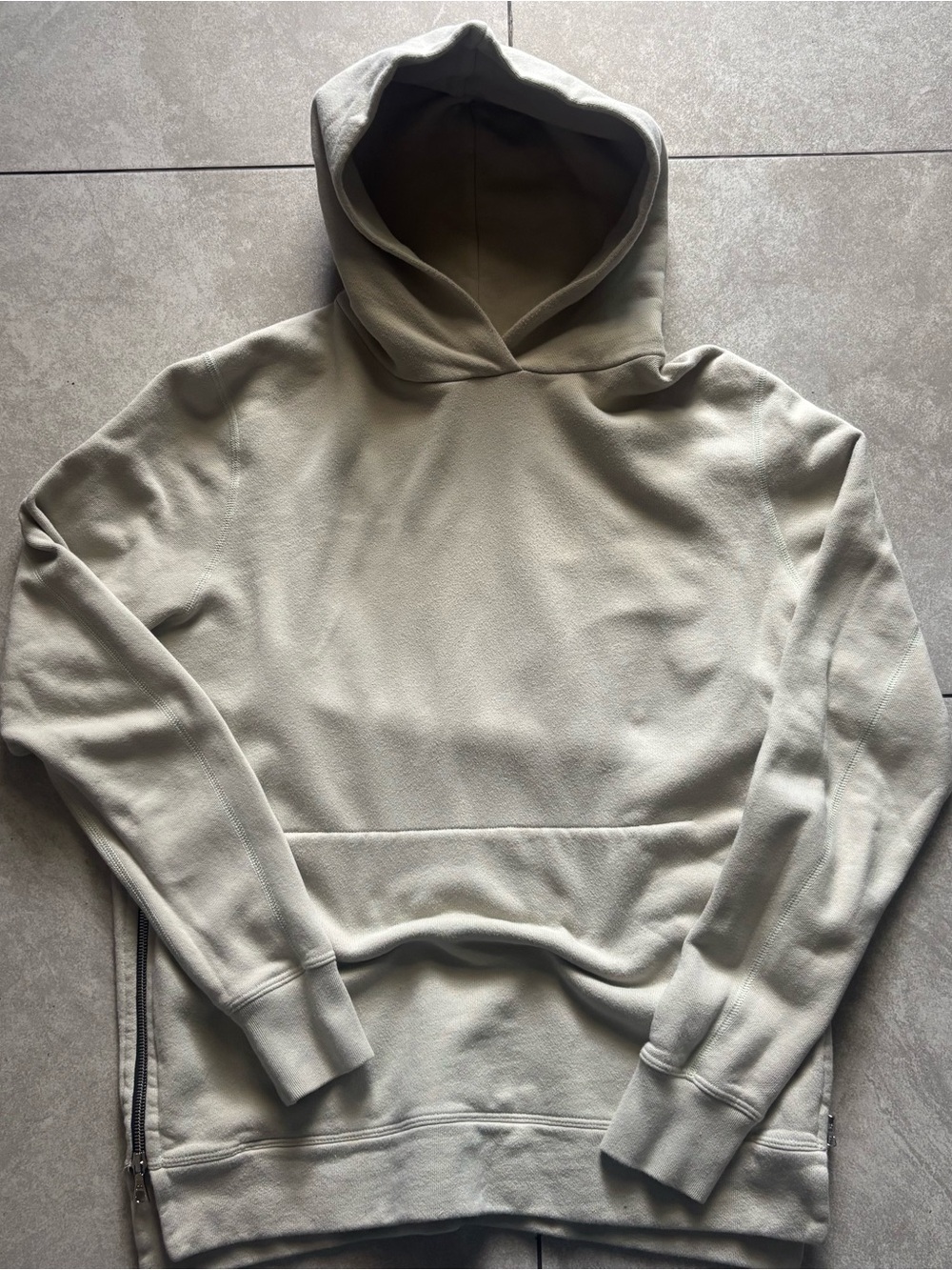 John Elliott Olive Green Crewneck Hoodie